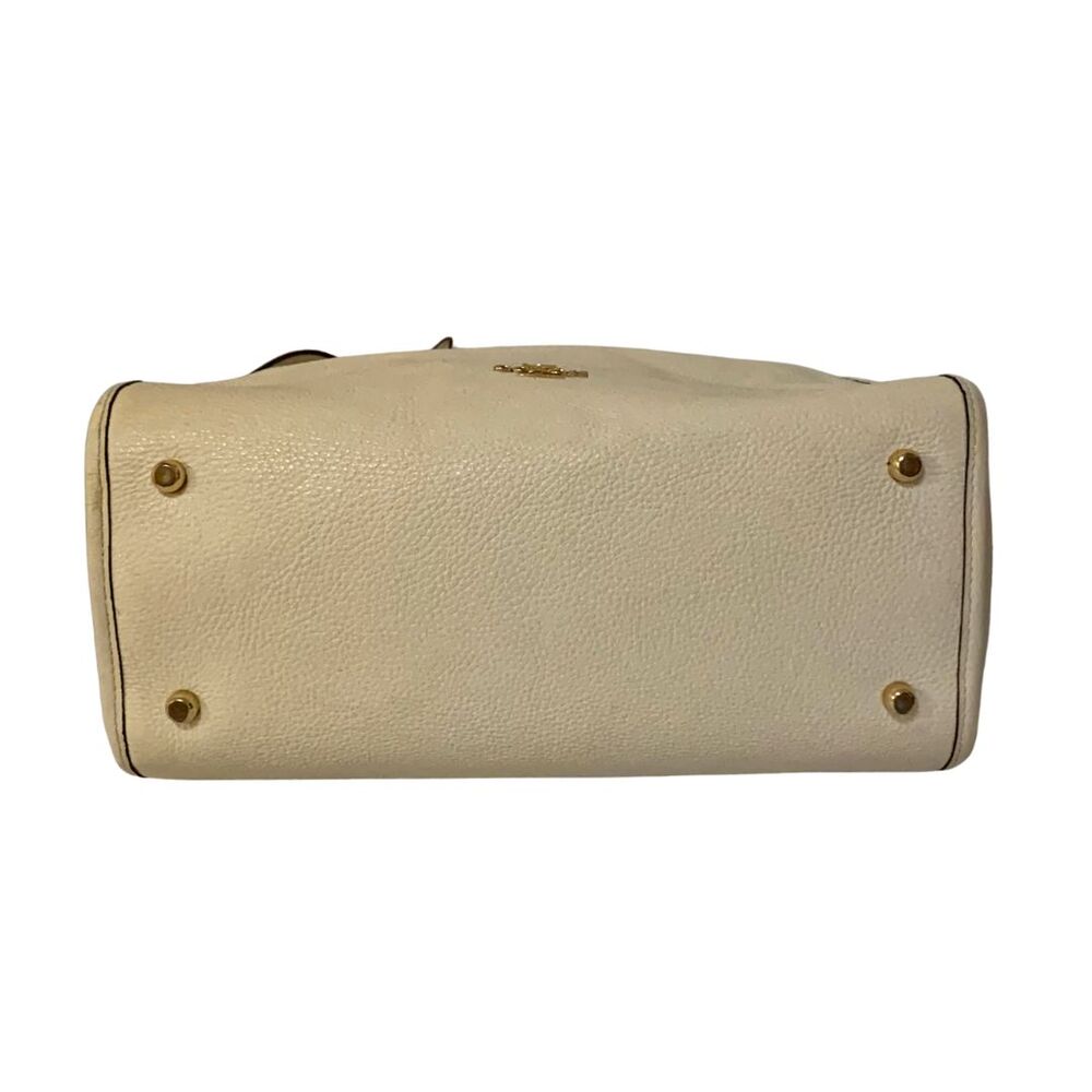 Coach 1921 Pebbled Leather City Tote Chalk Ivory Shoulder Bag Large Purse - Picture 7 of 13